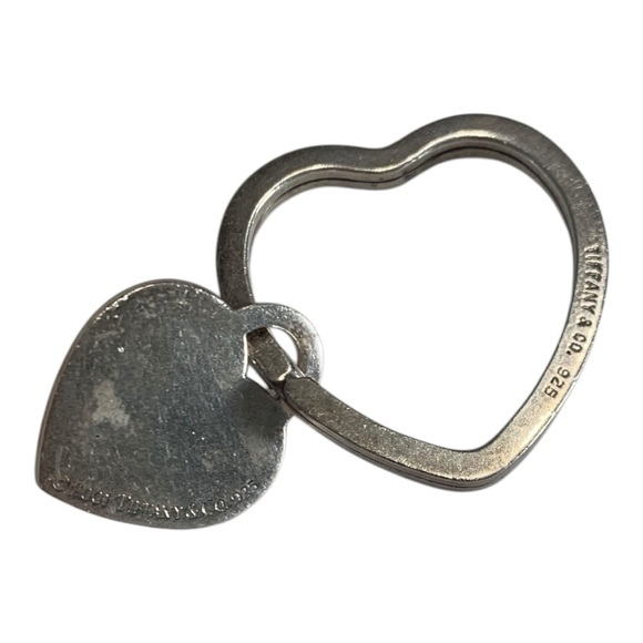 Tiffany & Co. Silver Heart Keychain 925 sterling engraved y2k purse - Picture 8 of 12